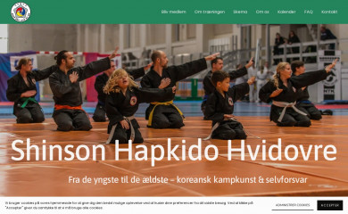 shinsonhapkidohvidovre.dk screenshot