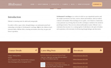 shibumi.org.in screenshot