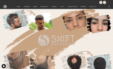 shifthairtransplant.com screenshot