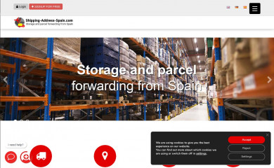 shipping-address-spain.com screenshot