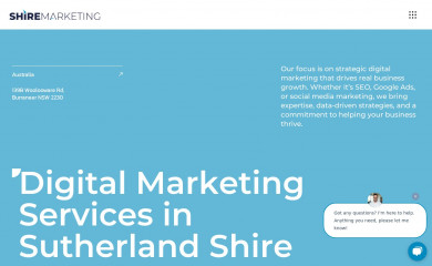 shiremarketing.com.au screenshot