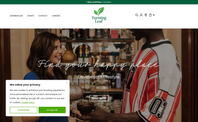 shopturningleaf.com screenshot