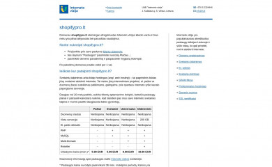 shopifypro.lt screenshot