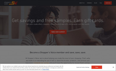 shoppersvoice.com screenshot