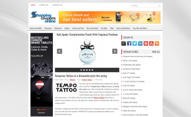 shoppingcouponsonline.com screenshot