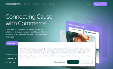 shoppinggives.com screenshot