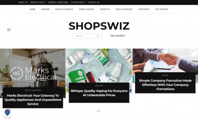 shopswiz.com screenshot