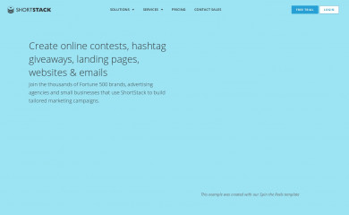shortstack.com screenshot