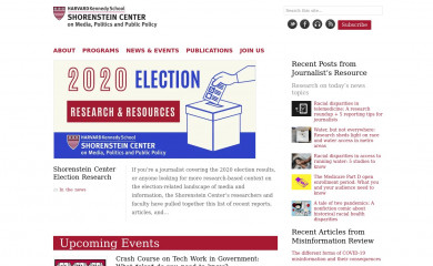 http://shorensteincenter.org screenshot