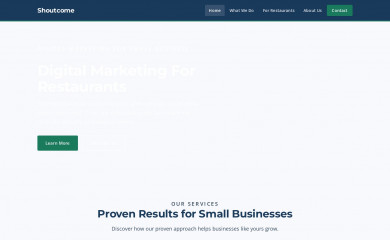 shoutcome.com screenshot