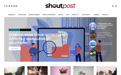 shoutpost.com screenshot