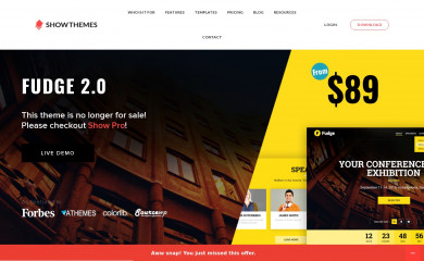 http://www.showthemes.com/conference-wordpress-theme-fudge screenshot