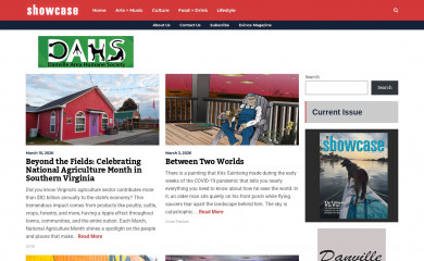 showcasemagazine.com screenshot