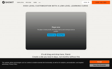 Showit screenshot