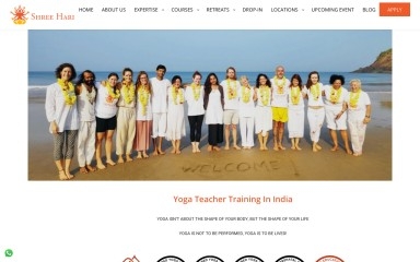 shreehariyoga.com screenshot