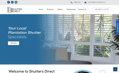 shuttersdirect.au screenshot