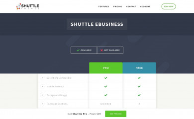 Shuttle eBusiness screenshot