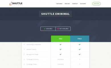 Shuttle eMinimal screenshot