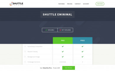 Shuttle eMinimal screenshot