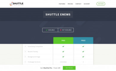 Shuttle eNews screenshot
