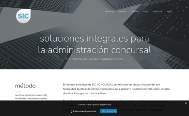 sicconcursal.es screenshot