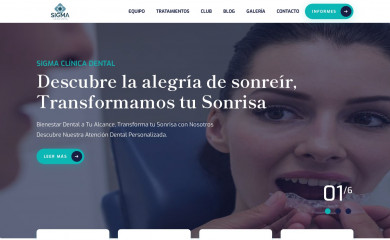 sigmaclinicadental.com screenshot