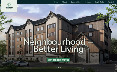 signaturecommunities.ca screenshot