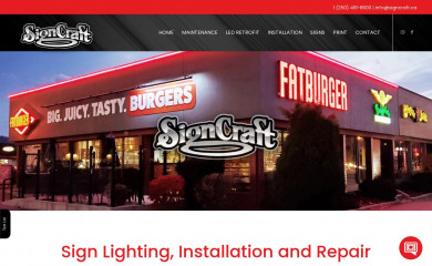 signlightingservice.com screenshot