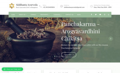 siddhantaayurveda.com screenshot