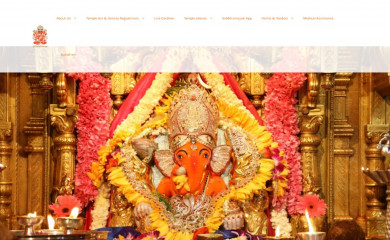 siddhivinayak.org screenshot