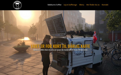 sideburnscoffee.dk screenshot