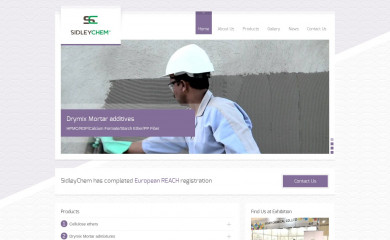 sidleychem.com screenshot
