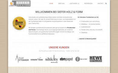 siefer-holz-form.de screenshot