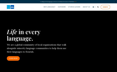 sil.org screenshot