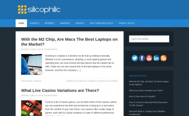 http://silicophilic.com screenshot