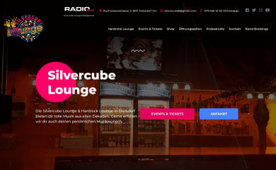 silvercube-lounge.ch screenshot