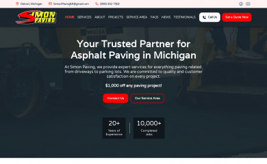 simonpavingcorp.com screenshot