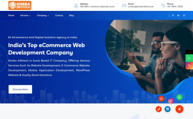 simbainfotech.com screenshot