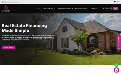 simplendingfinancial.com screenshot