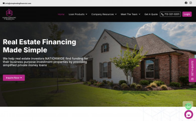 simplendingfinancial.com screenshot