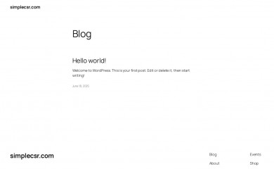 http://simplecsr.com screenshot