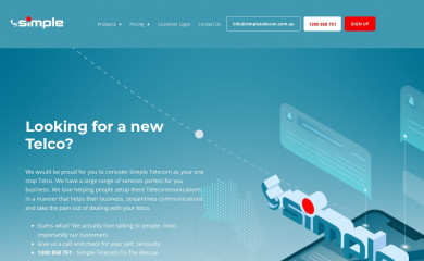 simpletelecom.com.au screenshot