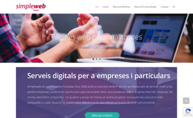 simpleweb.cat screenshot