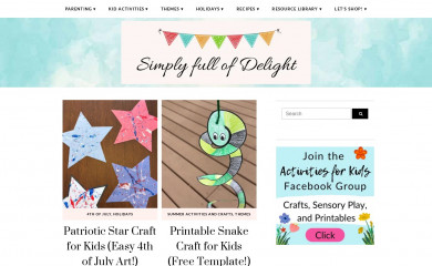 simplyfullofdelight.com screenshot