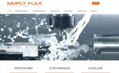 simplyflex.nl screenshot