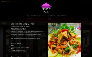 simplythai.com.au screenshot
