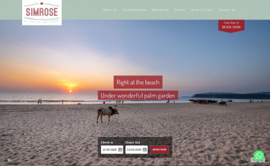 simrose-goa.com screenshot
