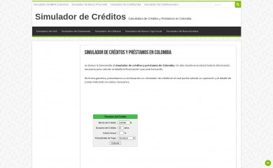 simuladorcreditos.com.co screenshot