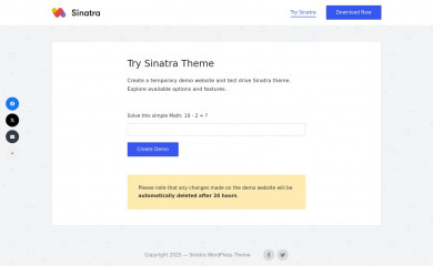https://sinatrawp.com/ screenshot