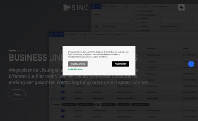 sinc.de screenshot